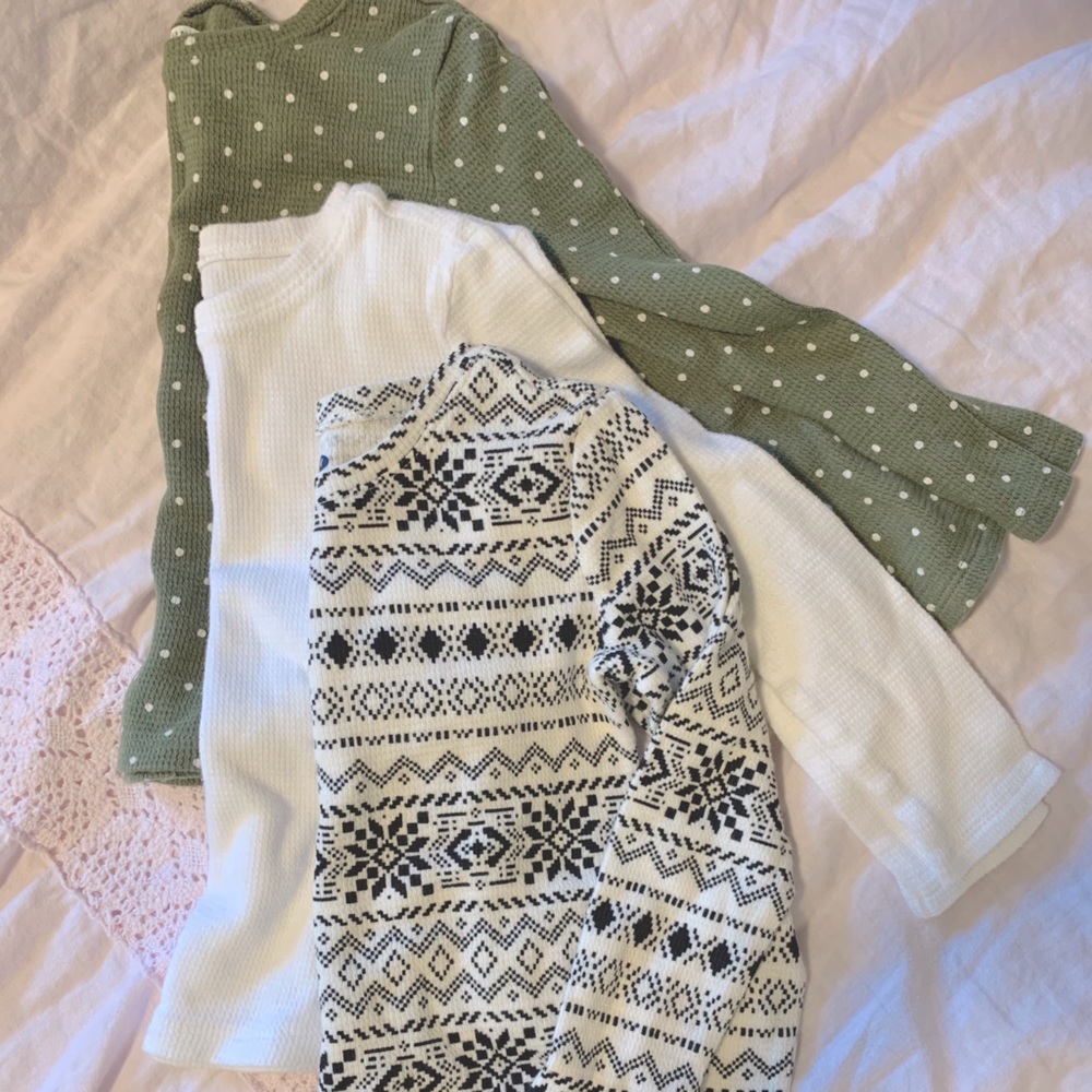 Toddler girls long sleeved shirts bundle 3t